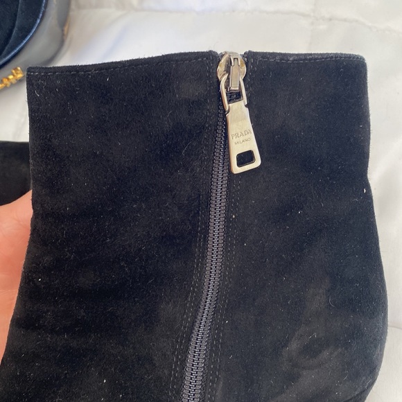 PRADA Suede Ankle Boots - Picture 7 of 11